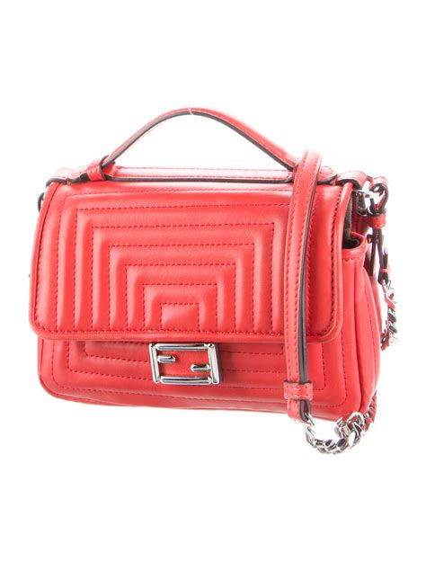 fendi double micro baguette|fendi mini cross body bag.